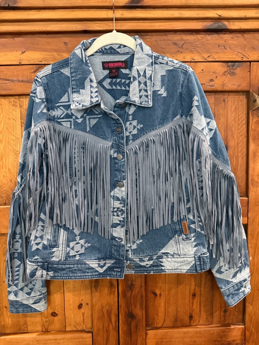 Rock & Roll Fringed Denim Jacket